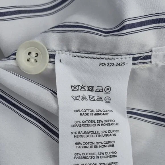 Dries Van Noten Oversized Striped Cotton Poplin Tunic Shirt NWOT - Picture 7 of 8